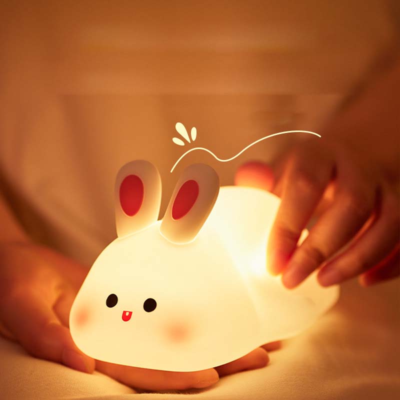 Lampa de veghe Iepuraș din Silicon: Blândețe și Siguranță Nocturnă