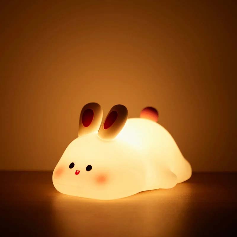 Lampa de veghe Iepuraș din Silicon: Blândețe și Siguranță Nocturnă