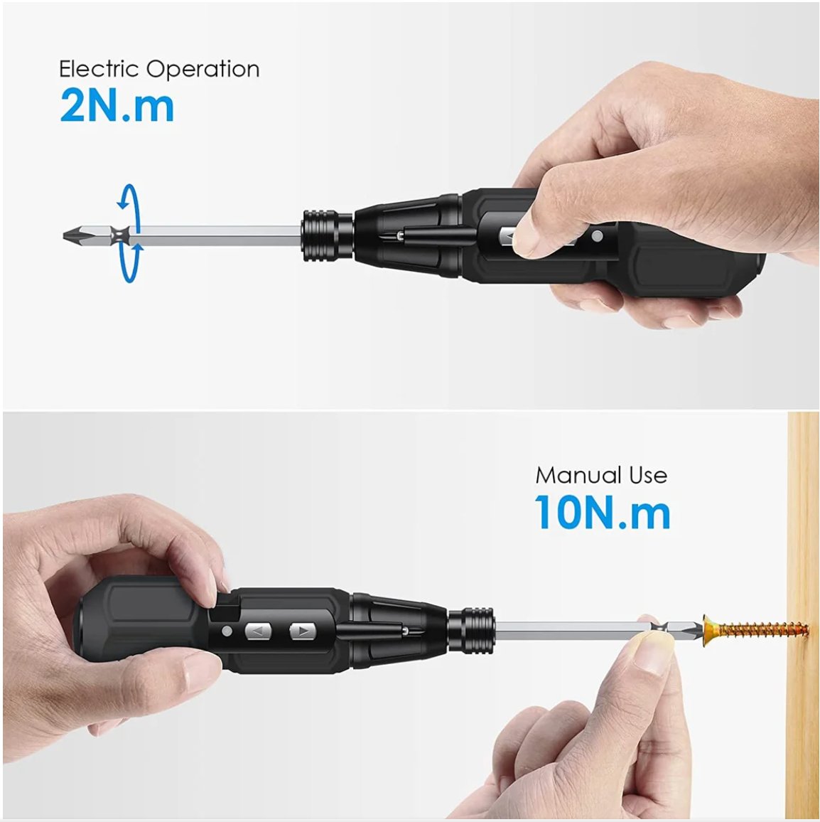 Electric screwdriver: screw effortlessly