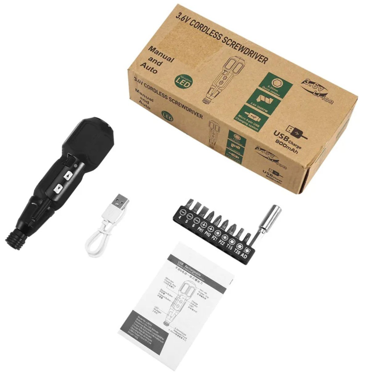 Electric screwdriver: screw effortlessly