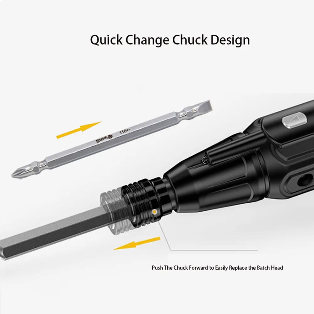 Electric screwdriver: screw effortlessly