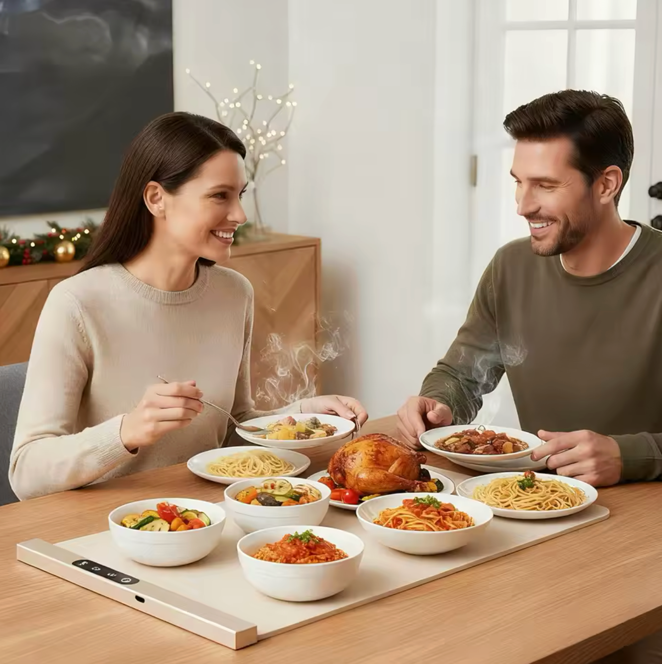 Slimme verwarmingsplaat - Houd uw gerechten lang warm 
